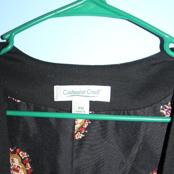 Coldwater Creek Multi Fabric Blazer Petite Medium Modest - Picture 6 of 16